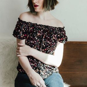 off should floral top
